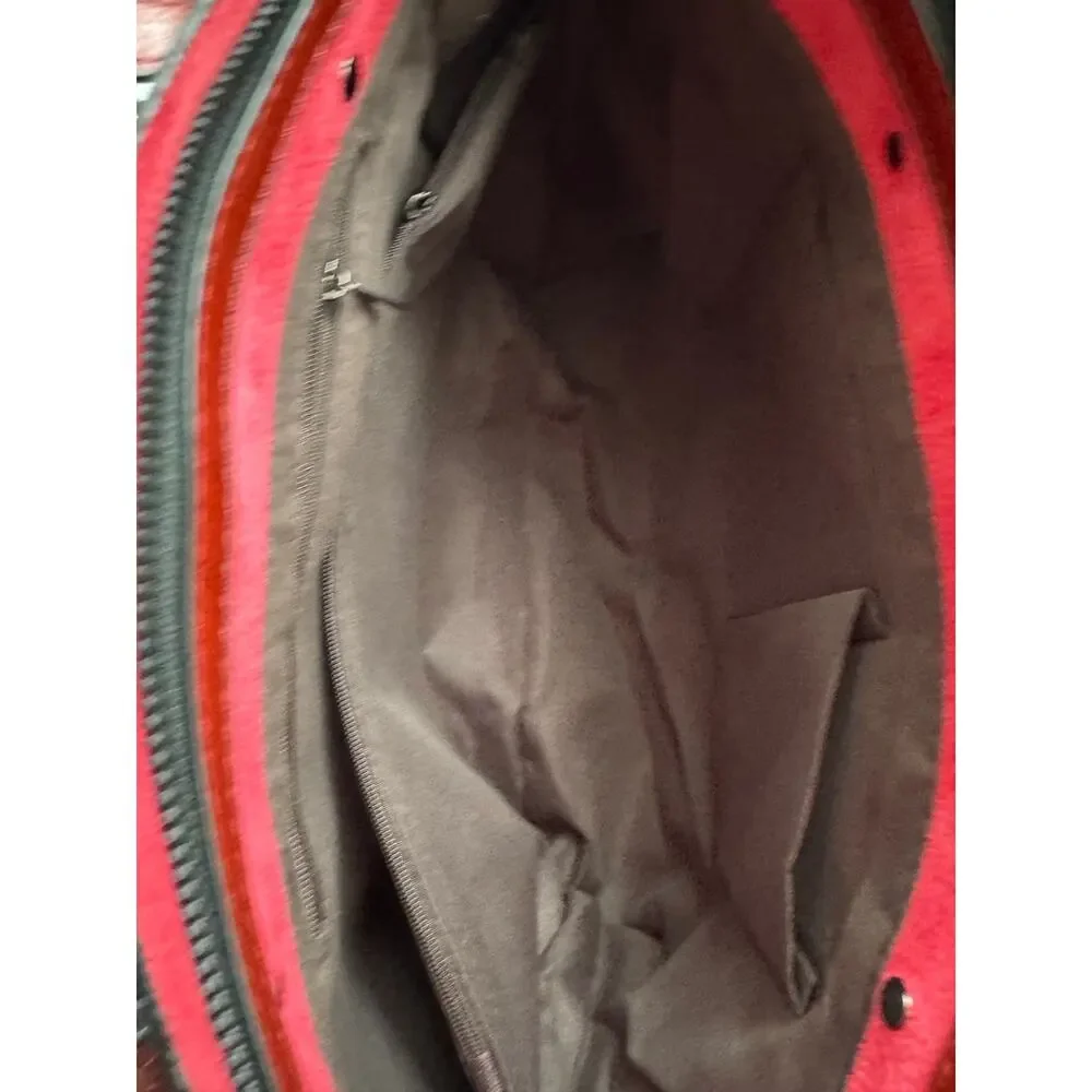 NWOT Elegant Faux Leather Tote with Removable Long Strap in Burgundy